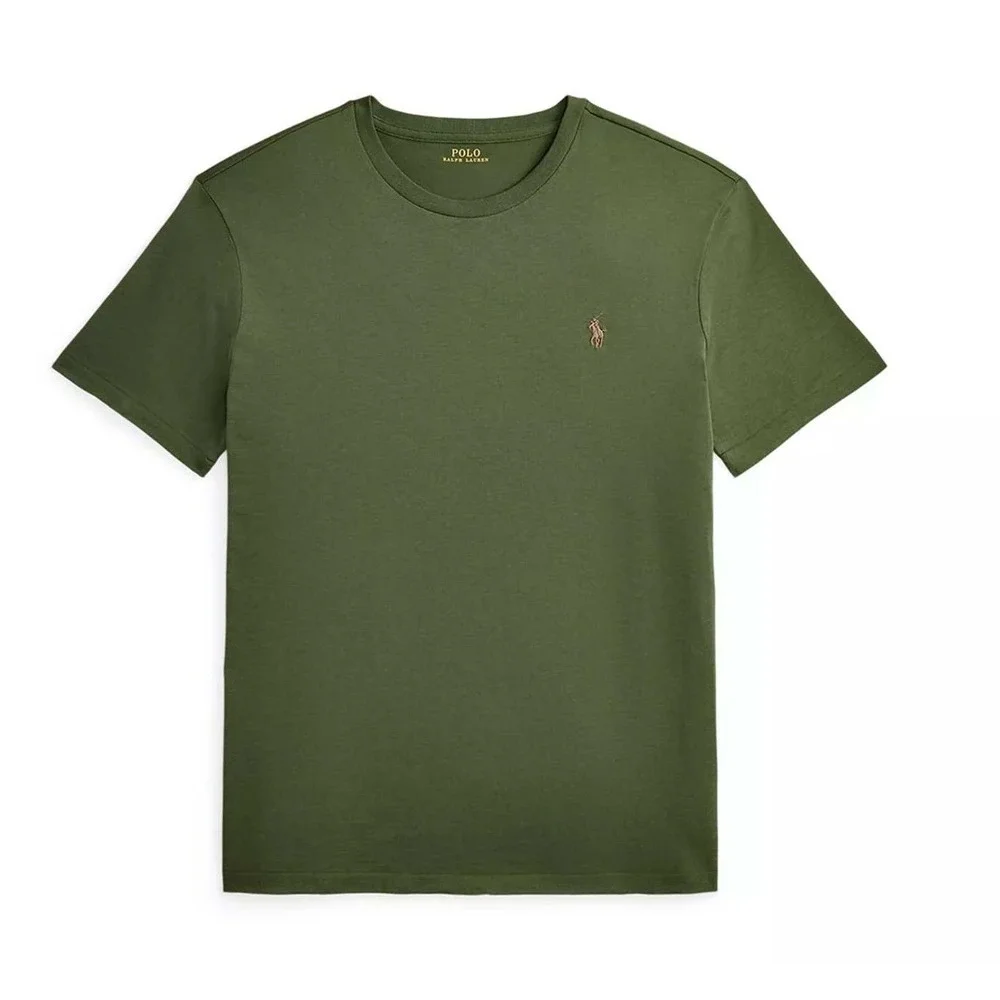 Polo Ralph Lauren Mens XXL Olive Green Short Sleeve Pony Logo Crewneck T-Shirt